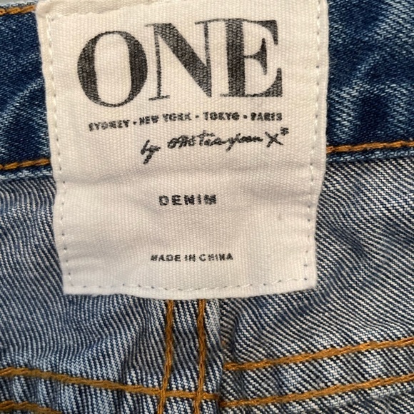 Revolve Jeans Womens 24 One Teaspoon Free Bird Dusty Destroyed Low Rise 90s Goth - Picture 12 of 14